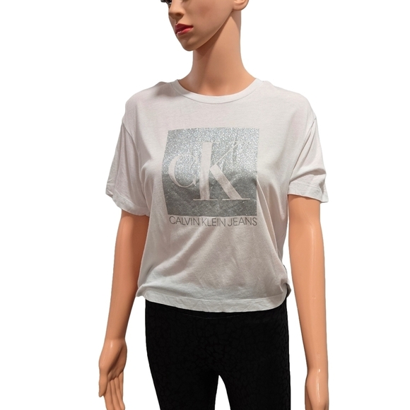 Calvin Klein Tops - Calvin Klein Logo T-Shirt – White